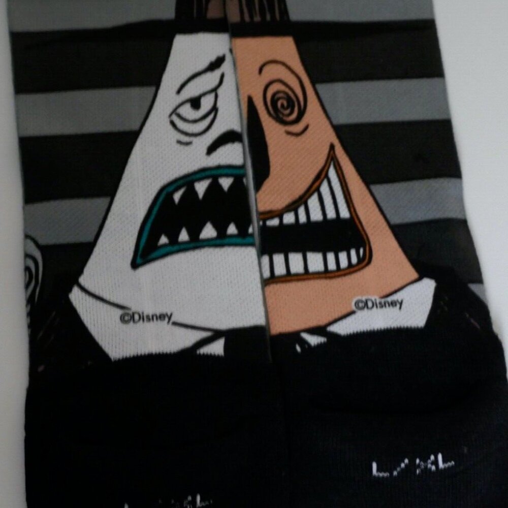 Nightmare Before Christmas crew socks THE MAYOR 9-13 L/XL Men Women Tim BURTON